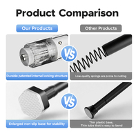 YIJIALE OEM ODM Top Quality Custom 0.5mm 0.8-1.1m Adjustable Inner Lock Structure Shower Curtain Rod for Shower