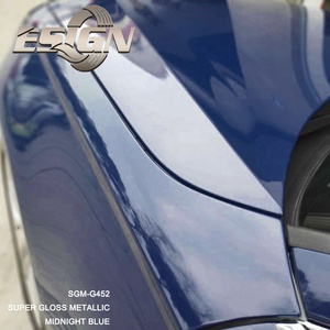 Super Gloss Metallic Midnight Blue Car <b>Wrap</b> Vinyl - Product Image 5