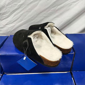 Vente à chaud de pantoufles de marque d'<span class=keywords><strong>hiver</strong></span> à la mode rétro classique adaptées aux hommes et aux femmes pantoufles d'extérieur chaudes et durables - Product Image 2