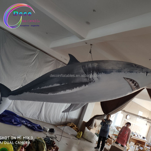 Nouveau design de requin gonflable géant pour la publicité, <span class=keywords><strong>ballon</strong></span> à hélium en forme de requin pour les événements - Product Image 4