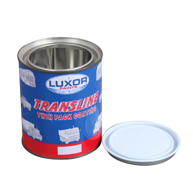 empty 500ml paint tin cans, wholesale 1/2 Liter Gloss oil tin can for sale