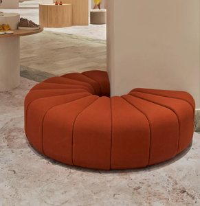 2022 vendite calde Lobby <span class=keywords><strong>S</strong></span> Shape Lounge Sofa velluto 8-10 persone divano ovale a due lati per Hotel Home Shop - Product Image 5
