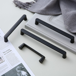 Simple cabinet drawer with modern American-style handles made of zinc alloy hardware The cabinet <b>door</b> has matte brushed finish. - Product Image 6