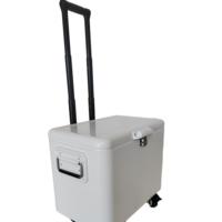 Chariot isotherme roulant 40L/50L en métal, très populaire, avec roues et poignée de traction, pour la natation