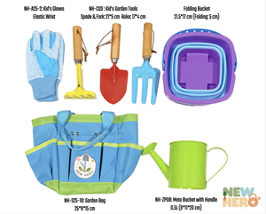 Set di Attrezzi da Giardino <span class=keywords><strong>per</strong></span> Bambini con Borsa, Guanti e Secchielli - Kit Portatile <span class=keywords><strong>per</strong></span> <span class=keywords><strong>Giardinaggio</strong></span> e Giochi in Spiaggia - Product Image 3