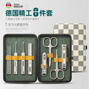 Ensemble de coupe-ongles, tondeuse à poils de nez, coupe-ongles, lime à ongles, cure-oreilles et kit complet d'outils de pédicure pour la maison. - Product Image 4