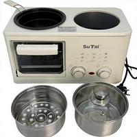 Machine à petit-déjeuner multifonctionnelle pratique 4 en 1 pour la maison et la cuisine, vente chaude en usine, pour faire des steaks frits et du café