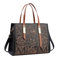 Sac Bandoulière Femme 2024 Tendance Luxe Léger, Broderie Mode Nouvel An, Fermeture Éclair, en Polyester