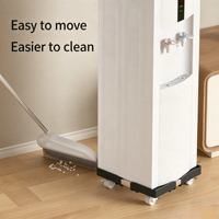 Support mobile universel rétractable pour distributeur d'eau avec roulettes silencieuses en PP, support de stockage pour refroidisseur d'eau à charge lourde