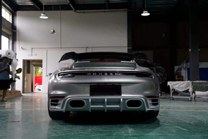 Kit de Carrocería de Fibra de Carbono Seca para Porsche <span class=keywords><strong>911</strong></span> 992, Estilo BS, Alerón Delantero, Faldones Laterales, Difusor, Spoiler, Toma de Aire - Product Image 6