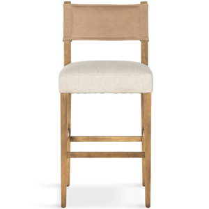 Ferris Counter  Animal Hyde/Hide/Leather and Wood Customized color Durable High Bar <b>Stool</b> for Home Bar & <b>Dining</b> Room - Product Image 5