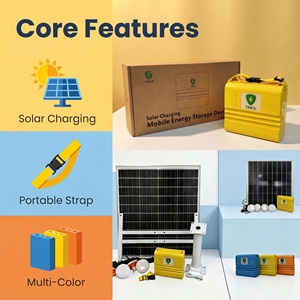 Set di Energia Solare con Batteria LiFePO4 da 192WH, Potenza di Scarica 120W, Cinghia di Montaggio, Cavo di Ricarica, per Casa ed Emergenze all'Aperto, Modello <span class=keywords><strong>TAKA</strong></span> - Product Image 3