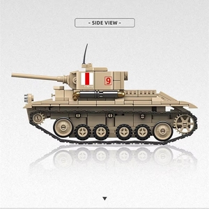 ThirdParty <span class=keywords><strong>300012</strong></span> British Valentine Tank Mk.III, Modelo de Juguete para Armar, Vehículo Blindado con Orugas, Bloques de Construcción - Product Image 4