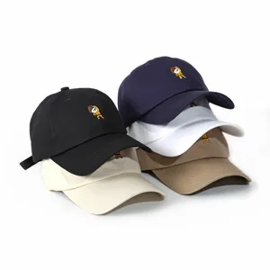 Recycled Cotton Unstructured Dad Hats Cap With Logo Custom Baseball Caps 3D Embroidery Anime logo Cap For Man