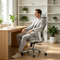 Silla Ejecutiva Ergonómica Moderna de Alta Calidad, Todo en Uno, para Personal Administrativo