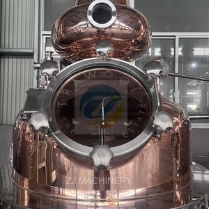 ZJ 600l cuivre distillateur de vodka distillerie d'alcool équipement machine de distillation de whisky de maïs <span class=keywords><strong>kit</strong></span> de fabrication de <span class=keywords><strong>rhum</strong></span> de gin - Product Image 3