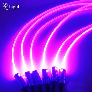 Factory Fiberoptic Lights Cheap Fiber Optic Cable Pmma 3mm Fiber Side Glow