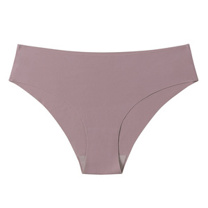 Culottes sans couture pour femmes, taille mi-haute, couleur unie, tricotées, sous-vêtements basiques - Product Image 6