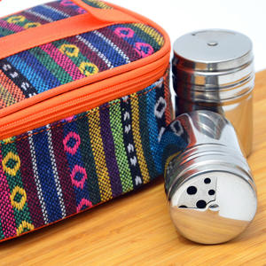 Pot à épices d'extérieur en acier inoxydable avec couvercle perforé, hermétique, portable, pour camping, couleur argent - Product Image 4