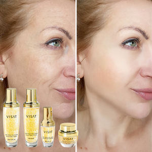 ชุดผลิตภัณฑ์ดูแลผิวหน้าทองคำ 24K ปี 2024 ยอดนิยม ผสมสารสกัดจากหอยทาก ช่วยให้ผิวขาวกระจ่างใส ชุ่มชื้น ฟื้นฟู บำรุง ลดเลือนริ้วรอย ต่อต้านริ้วรอยแห่งวัย รับผลิตแบบ OEM/ODM - Product Image 3