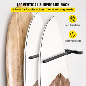 Support mural <span class=keywords><strong>vertical</strong></span> pour <span class=keywords><strong>planche</strong></span> à pagaie JH-Mech, 4 tiges, 31 pouces, confortable, avec structure en acier - Product Image 5