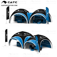 Tente gonflable publicitaire promotionnelle pour événements en plein air, résistante, portable, imperméable, installation rapide, certifiée CE, CATC