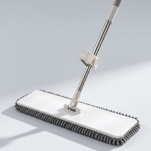 Serpillère télescopique mains libres 2026 en acier inoxydable, 42 cm, grande et plate, pour un nettoyage facile en une seule étape, idéale pour les personnes pressées - Product Image 6