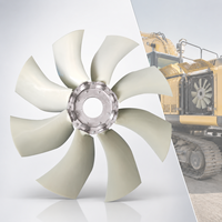 Pale de ventilateur axial durable en fibre de verre renforcée PAG, applicable au refroidissement du radiateur des excavatrices XCMG XE215