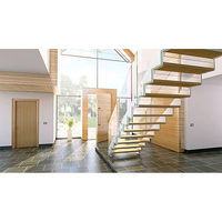 Escaliers flottant en marbre moderne droit, en acier inoxydable, 304/316, décoration pour la maison, nouveauté, moderne et naturelle