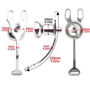 Sûr de haute qualité anneau chasteté Cage dispositif de verrouillage ceinture SM produits 4 anneau virginité 4 tailles US Cock Ring pour hommes hommes - Product Image 5