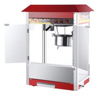 Máquina de Palomitas de Maíz Automática Profesional Comercial AIKAI, Capacidad de 8 oz, 1400W, 220-240V, para Panadería y Restaurante, con Recipiente Extraíble para Maíz y Trigo