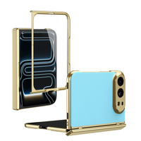 Coque pour Apple iPhone Duo 5G pour iPhone Fold DUO, protection mate en PC AG, protection de la charnière, protection d'écran givrée avec couverture en verre trempé
