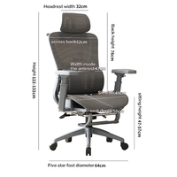 Fauteuils de salle d'attente ergonomiques de haute qualité pour bureau de direction Chaise de bureau inclinable confortable et durable avec repose-pieds