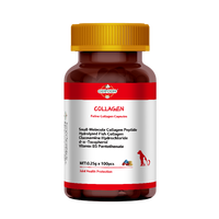 OEM ODM Vente en gros de capsules de collagène à petites molécules pour animaux de compagnie, absorption rapide pour la santé de la peau et de la digestion des chiens et des chats - Biologique sans céréales