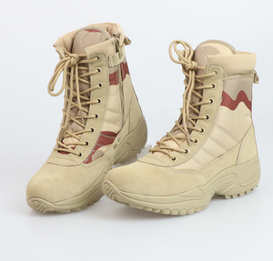 Bottes en cuir de haute qualité pour hommes TSB10, bottes tactiques de combat pour hommes, chaussures d'extérieur pour hommes - Product Image 2