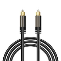 Cable de Audio Óptico SPDIF de 5.1 Canales para TV y PS4, con Revestimiento de PVC y Conductor de Cobre, para Cine en Casa