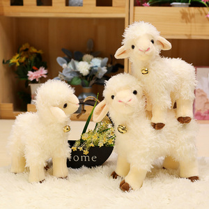 Peluche Realistico di Agnello, Morbido Pupazzo di Pecora, <span class=keywords><strong>Regalo</strong></span> Animale da Fattoria Imbottito - Product Image 1