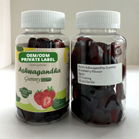 Gummies personnalisées au logo Ashwagandha, L-Théanine, GABA, sans gluten, véganes, pour adultes, améliorent le sommeil, la gestion du stress, l'humeur et soutiennent le système immunitaire, 60 unités