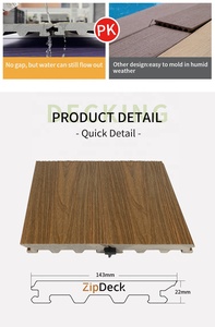 <span class=keywords><strong>Terrasse</strong></span> personnalisée sans effort à <span class=keywords><strong>clipser</strong></span> et à coiffer Co-extrusion Co <span class=keywords><strong>Bois</strong></span> extrudé Platelage en plastique - Product Image 6