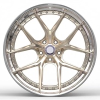 Jantes en alliage réplique concave en deux parties OEM personnalisées à bas prix 20X9 21X13 5X112 argent poli pour Lamborghini Aventador Lp700