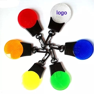 Luz Intermitente Redonda de Plástico Resistente con Clip Trasero, Área de Impresión Personalizada, Paquete al por Mayor, 3 Modos de Luz: Sólido, Intermitente Lento/Rápido - Product Image 6