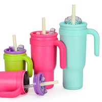 Gourde isotherme classique Olerd 30oz en acier inoxydable avec couvercle et poignée, bouteille sous vide pour la rentrée scolaire