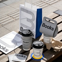 Gobelets en papier jetables biodégradables à double paroi de haute qualité, imperméables, 12 oz, pour boissons chaudes, vin, impression personnalisée, logo sur mesure, solution tout-en-un