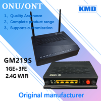 KMD GM219-S ONU ONT XPON d'occasion compatible avec tous les OLT EPON GPON, 4 ports 1GE+3FE+1POTS, Wi-Fi 2.4G, pour usage domestique, garantie 1-3 ans, FTTH
