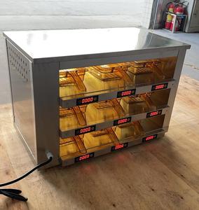 Armoire à pépites de <span class=keywords><strong>poulet</strong></span> commerciale Offre Spéciale à 1 étage et 2 assiettes KFC Burger Patty Holding Cabinet Chauffe-aliments pour Hotles Restaurant - Product Image 6