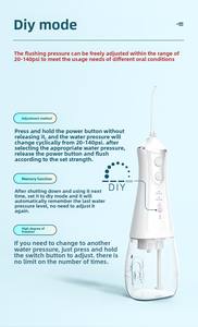 Tanque <span class=keywords><strong>de</strong></span> Agua Desmontable <span class=keywords><strong>de</strong></span> 300 ml, Resistente al Agua IPX6, Carga USB-C, 4 Boquillas, Múltiples Modos <span class=keywords><strong>de</strong></span> Operación, Agua Profesional - Product Image 5