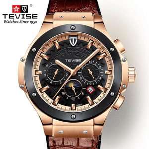 Montres-bracelets automatiques en acier inoxydable haut de gamme avec logo personnalisé pour femmes et hommes, étanches, pour hommes - Product Image 1