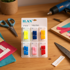 Nastro in velcro ILAN 2x70cm, strisce autoadesive con gancio e anello per artigianato e fai da te - Product Image 3