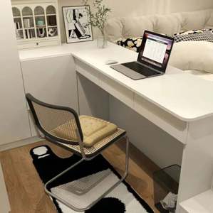 Ensemble de meubles de chambre à coucher de style minimaliste avec armoire intégrée, bureau, lit tatami, armoire pour salle de sport ou école, design moderne - Product Image 3