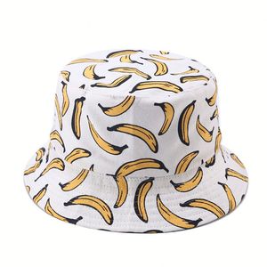 Chapeau Bob Imprimé Banane Protection UV Réversible pour l'Été Chapeaux <span class=keywords><strong>de</strong></span> Plage Amusants à Motifs Fruités pour Femmes et Hommes - Product Image 4